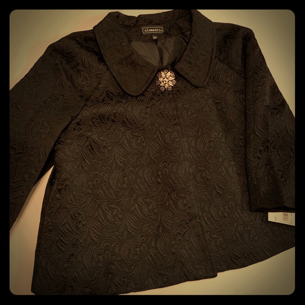 Black Embroidered Blazer Women’s L